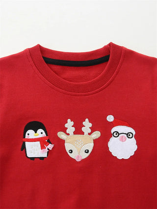 Toddler Warm Deer Print 2Pcs Outfit Set