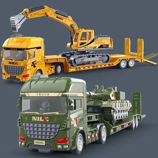 Semi-carrier Trailer Construction Toy Vehicle
