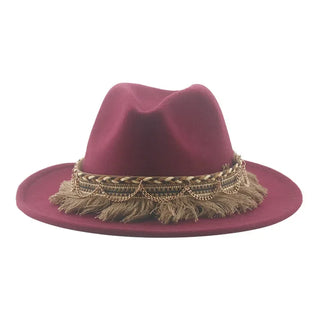 Luxury  Vintage Felted Fedora Hat