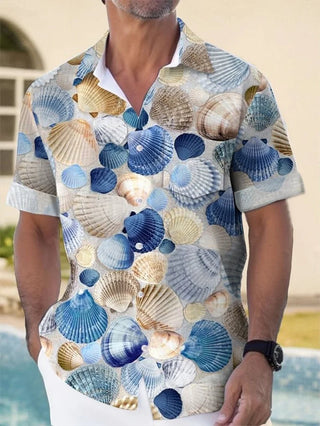 Men's Animal Printed Beach Vacation Shirt