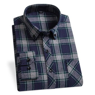 Men's Designer Cotton Plaid Shirt