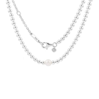 Real 100% Pearl Sterling Necklace