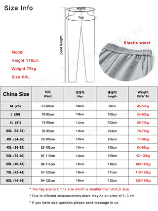 Men Multi-Pockets Drawstring Sweatpants