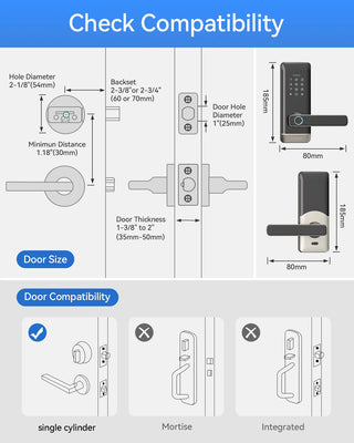 Smart Keyless Fingerprint Entry Door Lock