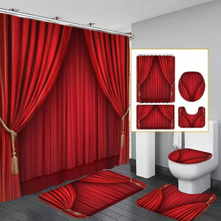Classic Stage Background Shower Curtain Set