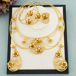 Elegant Dubai Bride Jewelry Set
