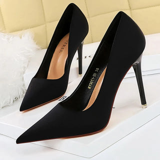 BIGTREE Shoes Satin Women Pumps 2025 New Purple High Heels Fashion Women Shoes Stiletto Luxury Noble Party Shoes Women Heels