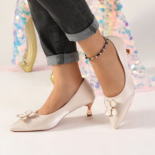 Comfortable Satin Wedding Banquet Shoes