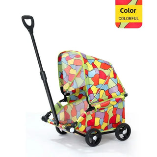 Small Pet Stroller Dog Dog Cat Teddy Baby Cart Toy Small Trolley Out Travel Pet Dog Car Lightweight Folding Walking Dog Walker