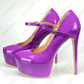 Platform Round Toe Pumps Shoes