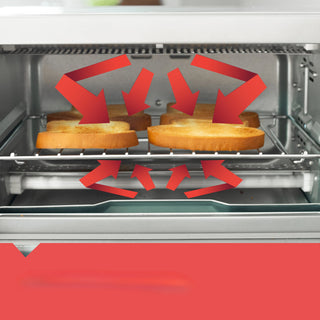 Air Fryer 4 Slice Oven, Holds 9" Pizza, 0.35 Cubic Foot