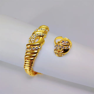 Italian Gold Plated Ladies Jewelry Set