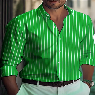Men's Stylish Striped Loose Shirt