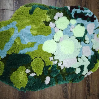 Absorbent Grass Moss Tufted Rug