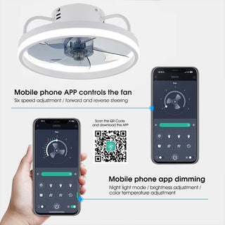 App-Controlled Ceiling Fan LED Light