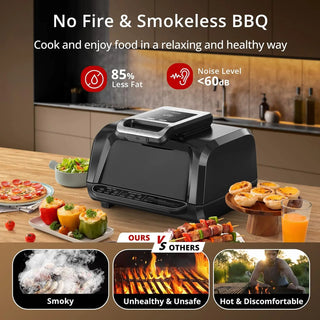 Smokeless Indoor Electric Air Grill Fryer