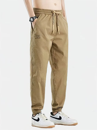 Ice silk  Jogger Pants Men Spring Summer Casual Baggy Sport Work Trousers Thin Quick-dry Sweatpants Male Tactical Outdoor