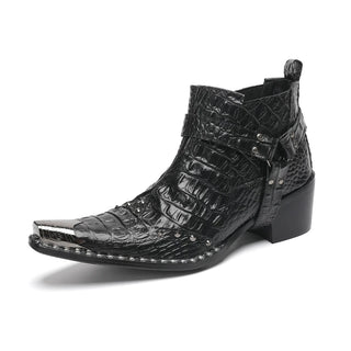 Buckle Strap Wedding Party Ankle Boots
