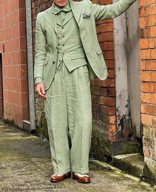 Lightweight Formal Vintage Men's 3Pcs Suit