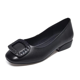 Soft Low Heel Comfortable Leather Shoes