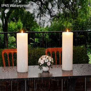 Large Flickering LED Flameless Candles