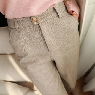 Office Ladies High Waist Suit Pants
