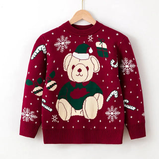 Girls Knitwear Warm Cartoon Sweater