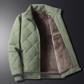 Men Thick Warm Winter Jackets Solid Color Coats Casual Stand Men's Clothing Top Parkas Man Puffer Jacket Cotton Padded Outwear