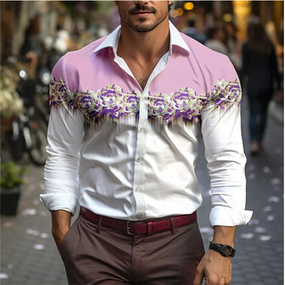 Men's Lapel Top Fashion Casual Shirt