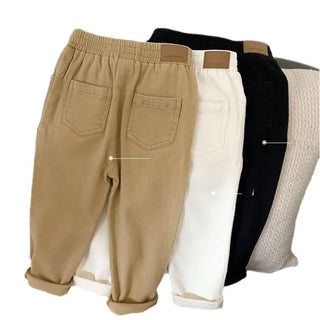 Toddler Boys Solid Casual Pants