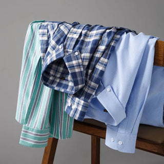 Solid Color 100% Pure Cotton Men Oxford Shirt - Epictzar Intl.