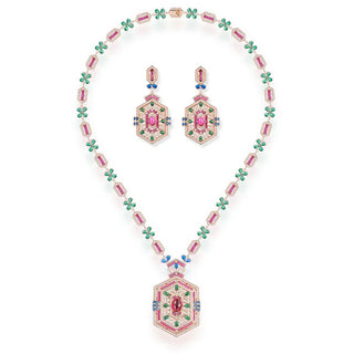 Lady’s Synthetic Ruby Jewelry Set
