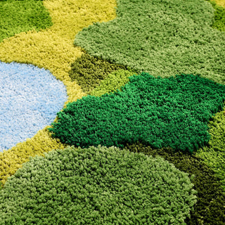 Handmade 3D Moss Tufted Area Rug