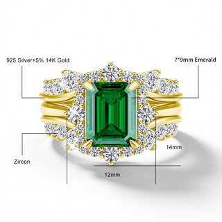 Luxury 14K Gold Engagement Bridal Ring