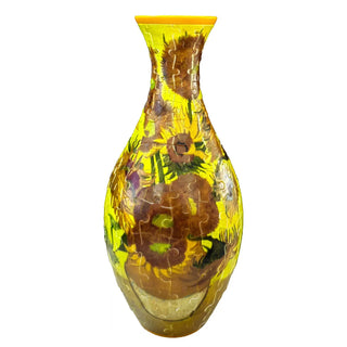 3D Puzzle Vase Flower Porcelain Design DIY Assembly Educational Toy Home Decoration House Arrangement Warming Christmas Gift Toy