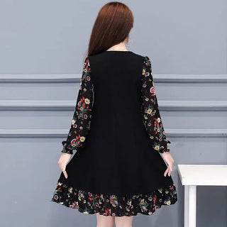 Elegant Embroidery Vintage Long Sleeve Dress - Epictzar Intl.