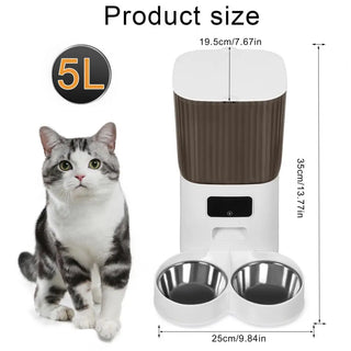 Dual Bowls Smart Pet Feeder