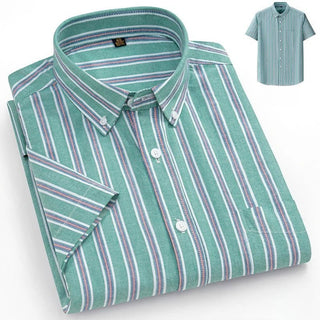 Elegant Designer Short Sleeve Plaid Shirts - Epictzar Intl.