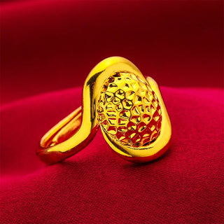 Adjustable Open 24K Gold Ring