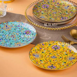 Elegant Palace-Style Ceramic Dinner Plate