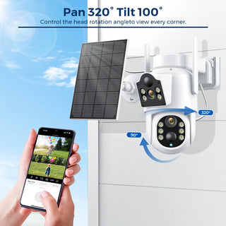 Solar WIFI Dual Lens Security Camera
