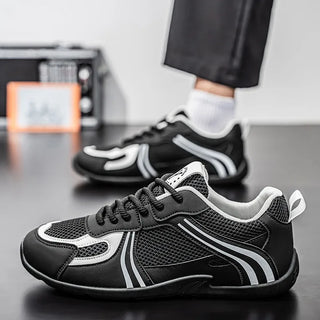 Plus Size Outdoor Men Sports Shoes Fashion Fitness Running Sneakers Male Mesh Breathable Walking Tennis Shoes Casual Trainers