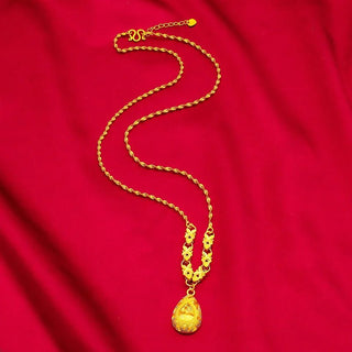 Luxury Women's 24K Drop Chain & Pendant Set - Epictzar Intl.