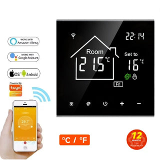LCD Display Touch Screen Smart Thermostat