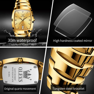 Luxury Gold Men Quartz Watch