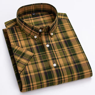 Elegant Soft Vintage Plaid Shirt