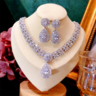Wedding Cubic Zirconia Bridal Jewelry Sets
