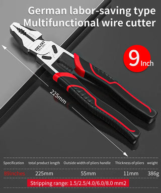 Multifunction Pliers Set Needle Diagonal Pliers Stripper Wire Cutters Wire Pliers Nose Pliers Electrician Repair Tools