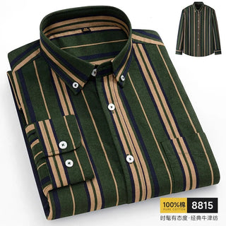 Solid Color 100% Pure Cotton Men Oxford Shirt - Epictzar Intl.
