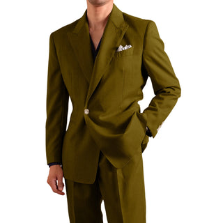 Men's Single Button Lightweight Formal 2Pcs Suit